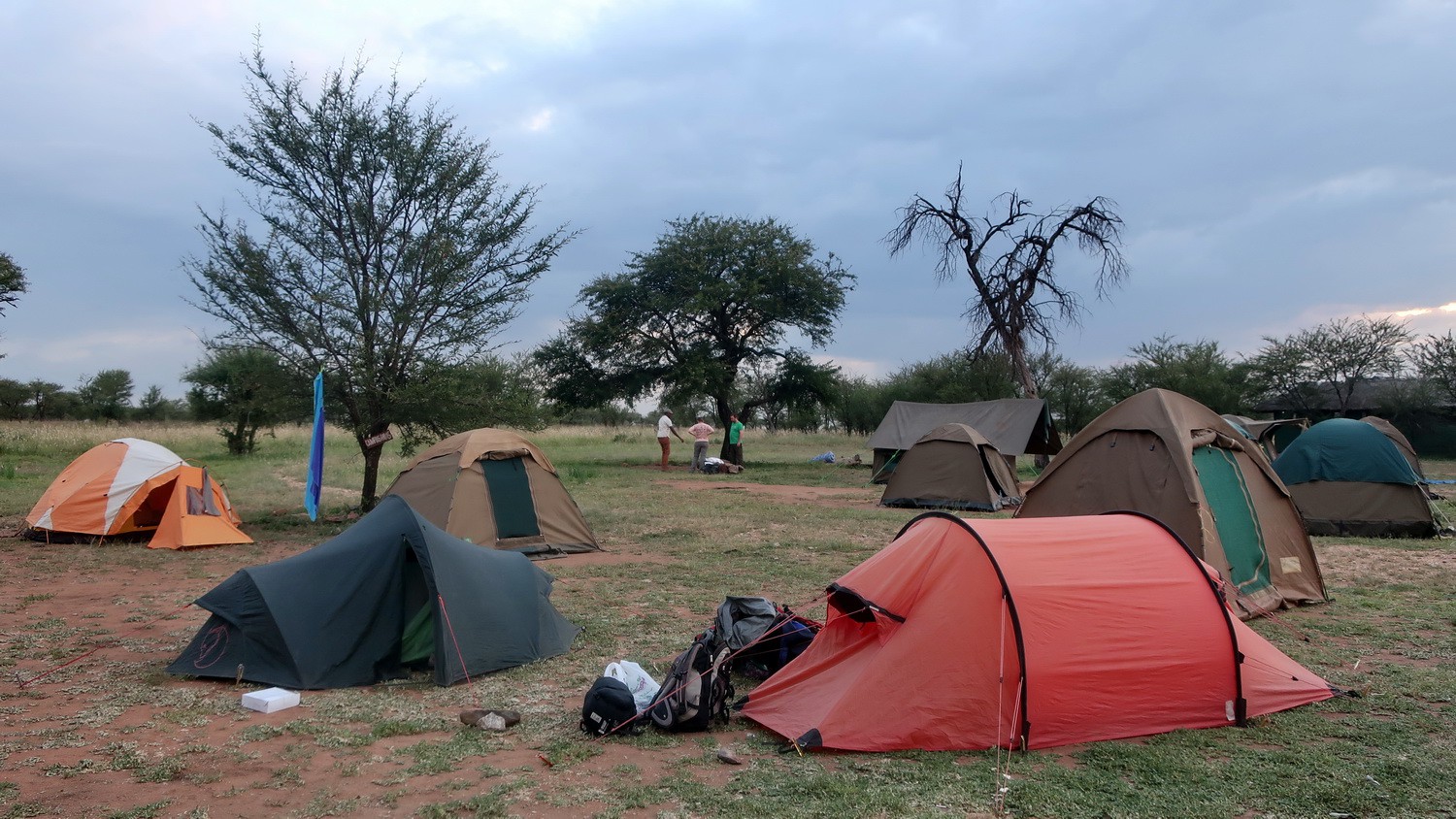Our tents on Nyani Public Campsite